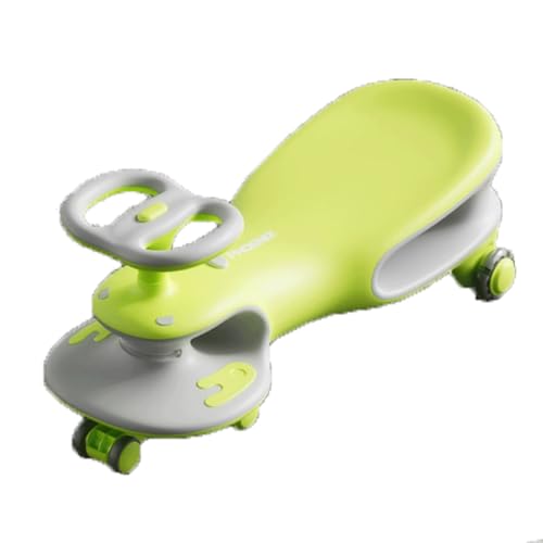Wackelauto, Überschlagschutz, Kinder-Rutschauto, Musik- und Lichtschaukel, Autoschaukel, leises Blinken, PU-Rad, for Kinder ab 3 Jahren(Groen) von Qxmiguel