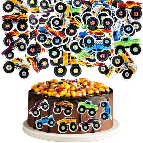 40 Stück Monster Truck Cake Tops, Monster Truck Geburtstag Cupcake Toppers, Monster Trucks Geburtstag Dekoration, Auto Cupcake Topper, Geburtstagskuchen Zubehör für Kinder 40 Stück Monster Truck Cake Tops, Monster Truck Geburtstag Cupcake Toppers, Monster Trucks Geburtstag Dekoration, Auto Cupcake Topper, Geburtstagskuchen Zubehör für Kinder von Qxwuyazbryl