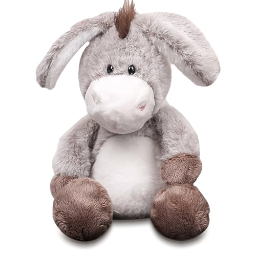 Qxwuyazbryl Esel Puppe, Kuscheltier Esel, Esel Plüschtier 32 cm, Süßer Grauer Esel Stofftier, Süßes Plüschtier, Weicher Plüschesel, für Kuscheln und Spielen, Tolles Geschenk für Kinder Mädchen Jungen Qxwuyazbryl Esel Puppe, Kuscheltier Esel, Esel Plüschtier 32 cm, Süßer Grauer Esel Stofftier, Süßes Plüschtier, Weicher Plüschesel, für Kuscheln und Spielen, Tolles Geschenk für Kinder Mädchen Jungen von Qxwuyazbryl