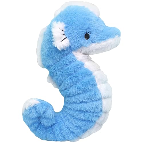 Qxwuyazbryl Seepferdchen Kuscheltier, Seepferdchen Plüschtier 28 cm, Blau Seepferdchen Puppen, Seepferdchen Stofftier, Süßes Weiches Kissen, Meerestier Plüschtier, für Erwachsene und Kinder Geschenke von Qxwuyazbryl