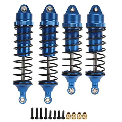 Qyebavge Stoßdämpfer, aus Aluminiumlegierung Montierter Stoßdämpfer-Dämpfersatz, RC-Fahrzeug-Stoßdämpfer-Kits(Navy blau) von Qyebavge