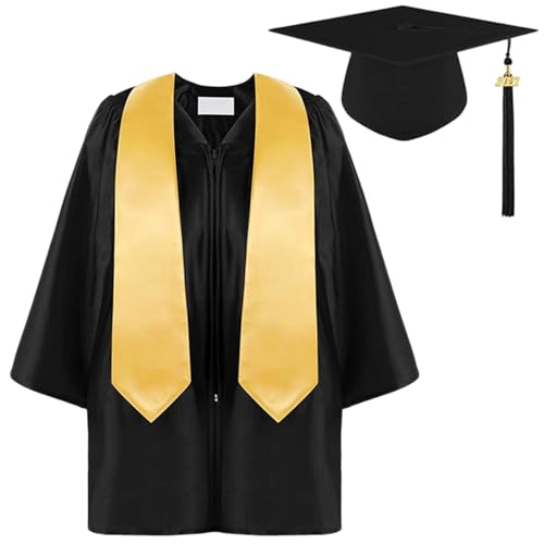 Qyljeiwred Abschlusskappe und Kleid für Kinder 2025, 2025 Jahr Vorschulabschluss, Kleid mit Quaste, formelle Kostüme für Schulzeremonie Qyljeiwred Abschlusskappe und Kleid für Kinder 2025, 2025 Jahr Vorschulabschluss, Kleid mit Quaste, formelle Kostüme für Schulzeremonie von Qyljeiwred
