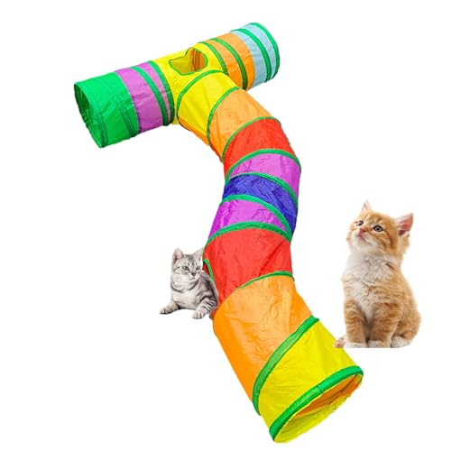 Qyljeiwred Katzentunnel | Großer Katzenspieltunnel Tube mit Spielball - Faltbares gelangweiltes Kätzchenhaus mit Ball Peek Hole Haustierbedarf für Zuhause, Indoor & Outdoor Qyljeiwred Katzentunnel | Großer Katzenspieltunnel Tube mit Spielball - Faltbares gelangweiltes Kätzchenhaus mit Ball Peek Hole Haustierbedarf für Zuhause, Indoor & Outdoor von Qyljeiwred