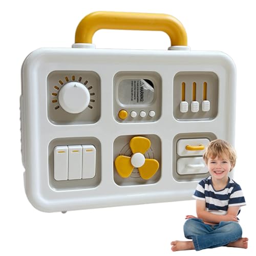 Activity Board, Travel Sensory Toy, Fine Motor Skill Development, Lightweight Portable and Sturdy Design, Engaging, Perfect for 1-Year-Old Children von Qzdtue