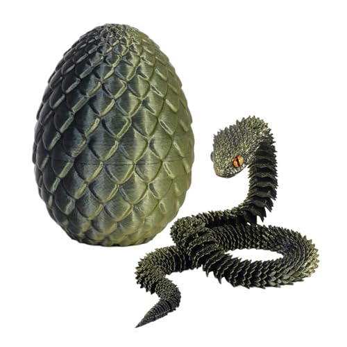 Articulated 3D Printed Snake Egg, Flexible Snake Egg Toy, Articular Mobility 3D Printed Snake for Adults and Kids, Creative and Fun Snake Toy for Birthday and Holiday, Unique Flexible Snake Toy von Qzdtue