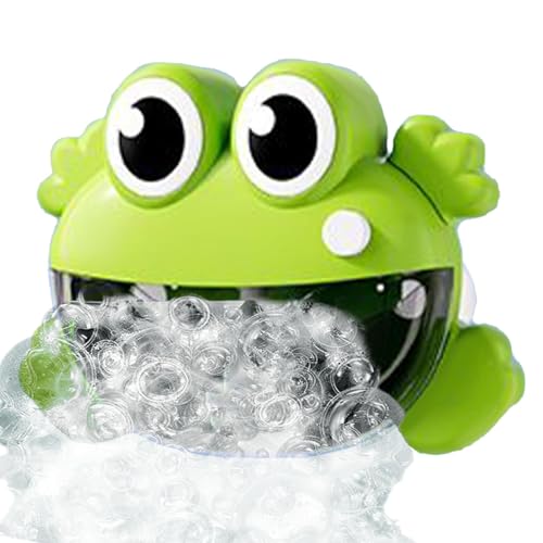 Bubble Maker, Wall-Mount Frog and Alligator Bath Toy, Automatic Bubble Maschine, 7,52 x 5,98 x 3,54 Zoll, lustiges Tier-Duschspielzeug, Engaging Bath Time Toy für und Mädchen von Qzdtue