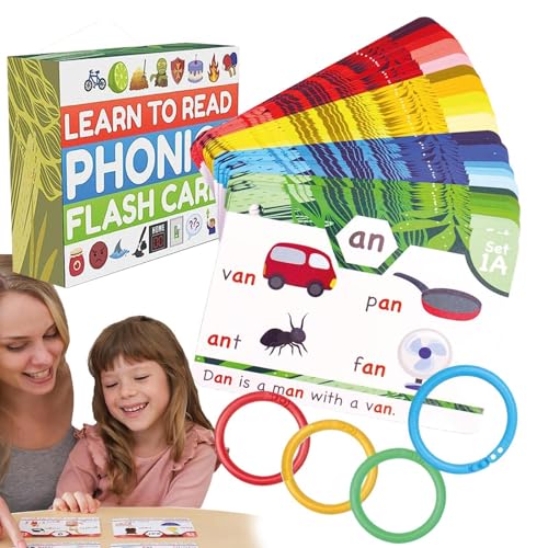CVC Word Games for Kindergarten, Letter Recognition Learning Game 4,8 x 3,6 Zoll, Digraphs, CVC Blends, Long Vowel Sounds, Educational Games First and Second Grade Homeschool von Qzdtue