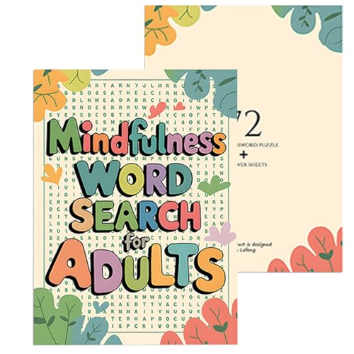 Erwachsene Word Search Books, Portable Word Find Puzzle Book, Brain Exercise Games, Fun Entertainment Activity, 22 x 39 cm, Relaxing Pastime for Travel, Waiting Rooms Erwachsene Word Search Books, Portable Word Find Puzzle Book, Brain Exercise Games, Fun Entertainment Activity, 22 x 39 cm, Relaxing Pastime for Travel, Waiting Rooms von Qzdtue