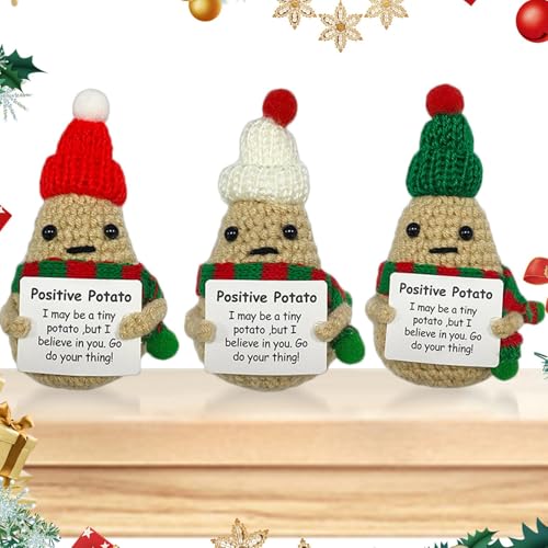 Niedliche Kartoffel in Form eines Weihnachtsmannhuts, niedliche Kartoffel zur emotionalen Unterstützung, positive Botschaft für Hut, Kartoffel zur emotionalen Unterstützung, lustig, 6 x 4 x 11,5 cm Niedliche Kartoffel in Form eines Weihnachtsmannhuts, niedliche Kartoffel zur emotionalen Unterstützung, positive Botschaft für Hut, Kartoffel zur emotionalen Unterstützung, lustig, 6 x 4 x 11,5 cm von Qzdtue