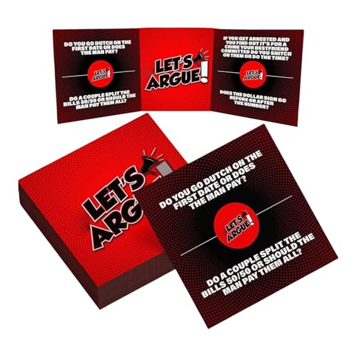 Qzdtue Let's Argue Card Game, Classic Debate Challenge, Fun Party Game Erwachsene, Color Red Family Night Interactive Diskussion, Travel Friendly Entertainment 1-3 cm Difference in Size Qzdtue Let's Argue Card Game, Classic Debate Challenge, Fun Party Game Erwachsene, Color Red Family Night Interactive Diskussion, Travel Friendly Entertainment 1-3 cm Difference in Size von Qzdtue