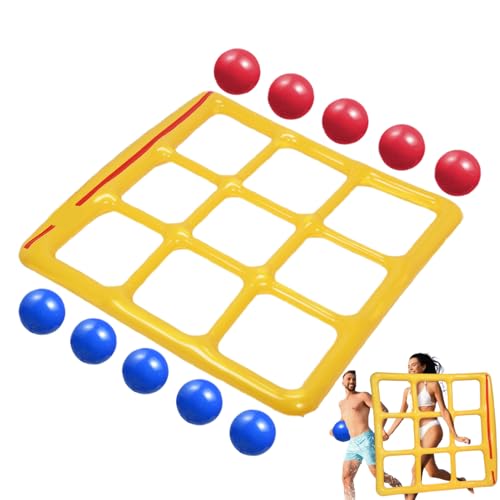 Qzdtue Pool Game, aufblasbares Schwimmspielzeug, Wassersportausrüstung, 57,09 x 54,33 Zoll, inkl. 10 Balls, Familienaktivitätsset, Outdoor-Reise-Spaß, Backyard Entertainment für Yard, Lake Qzdtue Pool Game, aufblasbares Schwimmspielzeug, Wassersportausrüstung, 57,09 x 54,33 Zoll, inkl. 10 Balls, Familienaktivitätsset, Outdoor-Reise-Spaß, Backyard Entertainment für Yard, Lake von Qzdtue