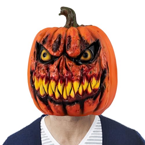Qzdtue Pumpkin Headgear Maske, Masquerade Cover, Decorative Halloween Prop, Lightweight Breathable Material, Bold Festive Design, Ideal for Cosplay, Party and Stage Use Qzdtue Pumpkin Headgear Maske, Masquerade Cover, Decorative Halloween Prop, Lightweight Breathable Material, Bold Festive Design, Ideal for Cosplay, Party and Stage Use von Qzdtue