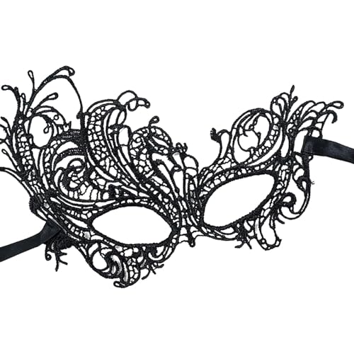 Qzdtue Schwarzes Maskenkostüm, mystische schwarze Maske für Party Cosplay, elegantes Maskerade-Outfit, Festivaldekorationszubehör, klassische schwarze Maskerade 23 x 10 cm / 9,06 x 3,94 Zoll Qzdtue Schwarzes Maskenkostüm, mystische schwarze Maske für Party Cosplay, elegantes Maskerade-Outfit, Festivaldekorationszubehör, klassische schwarze Maskerade 23 x 10 cm / 9,06 x 3,94 Zoll von Qzdtue