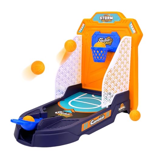 Qzdtue Tabletop Basketball Game, 2-Player Basketball Maschine, Fun Desk Toy, Interaktiver Partybevorzugung, 13,98 x 10,63 x 6,69 Zoll Wettbewerbsspiel, Engaging Classroom Preis für Kinder von Qzdtue