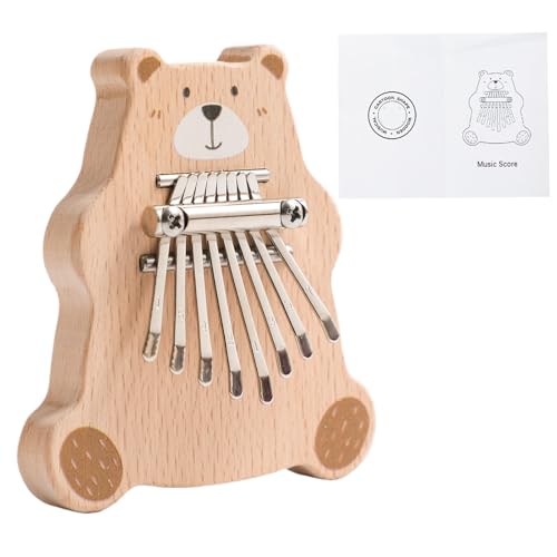 Thumb Piano, Holzmusik-Toy, 10 x 11 x 3 cm, für Kinder, Handklavier, multifunktionales Lerninstrument, einfaches Spielen, lustiges Geschenk für Geburtstag, Musikaktivitäten Thumb Piano, Holzmusik-Toy, 10 x 11 x 3 cm, für Kinder, Handklavier, multifunktionales Lerninstrument, einfaches Spielen, lustiges Geschenk für Geburtstag, Musikaktivitäten von Qzdtue