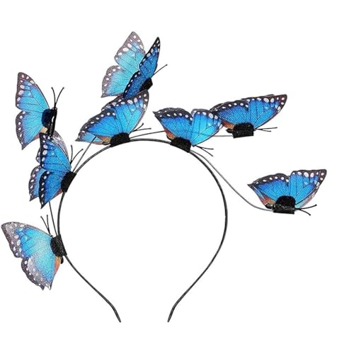Schmetterling Blau Haarklammer Damen Mädchen - Geburtstag Party Accessoires Schmetterlingdeko Haarspange Kopfbedeckung Fasching Karneval Schmetterling Kostüm Haarreif Haarband Stirnband Kopfschmuck Schmetterling Blau Haarklammer Damen Mädchen - Geburtstag Party Accessoires Schmetterlingdeko Haarspange Kopfbedeckung Fasching Karneval Schmetterling Kostüm Haarreif Haarband Stirnband Kopfschmuck von Qzeanxy