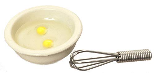 R.b. Foltz & Co.Puppenhaus Schüssel Cracked Eier Schneebesen Miniatur 1:12 Küchenzubehör von Melody Jane