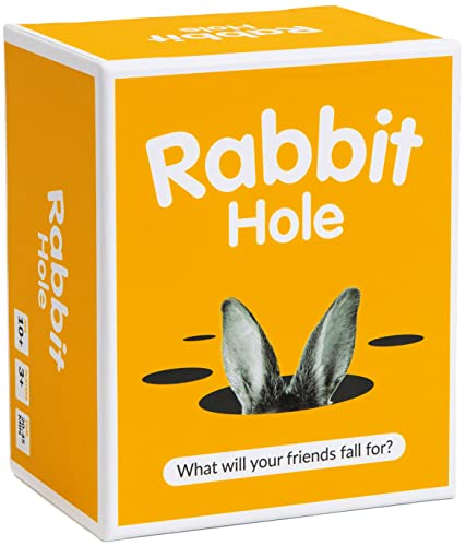 RABBIT HOLE Dyce Games The What Will Your Friends Fall for? Party Game - Familienfreundliches Kartenspiel - Ab 10 Jahren - 3-16 Spieler - Englisch von RABBIT HOLE