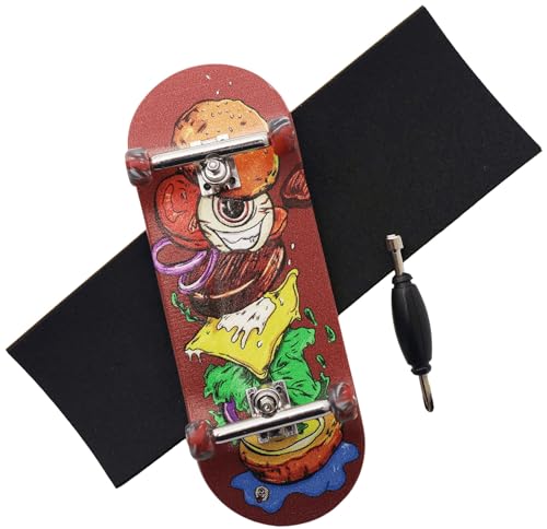 RACOFSB Pro Fingerboard 34 mm Holzbrett Professionelle Finger Skateboard Trucks CNC Swirl Wheels (Hamburg) von RACOFSB
