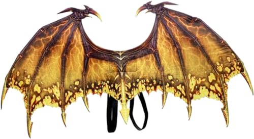 RAHBI Drachenkostüm, Dinosaurier-Flügel, Geschenk, Halloween-Dinosaurier-Cosplay-Set, Dekoration, Rollenspiel, Geburtstag, Drachenflügel, Foto-Requisiten (B) von RAHBI