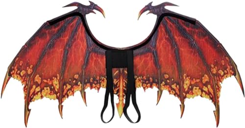 RAHBI Drachenkostüm Dinosaurier Flügel Geschenk Halloween Dinosaurier Cosplay Set Dekoration Pretend Play Geburtstag Drachenflügel Foto Requisiten (F) von RAHBI