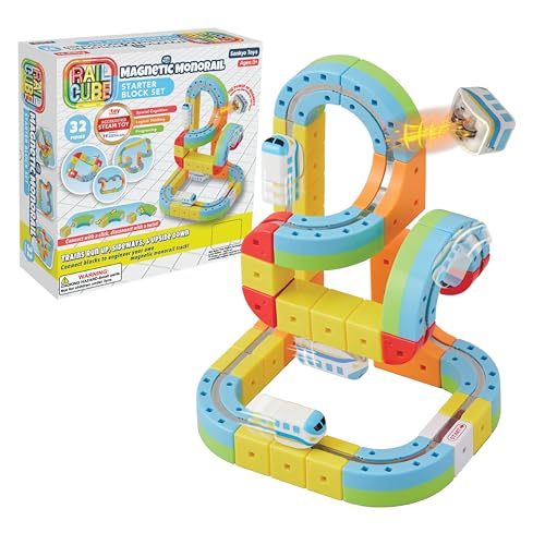 RAIL CUBE Magnetische Einschienenbahn Starter Set von RAIL CUBE