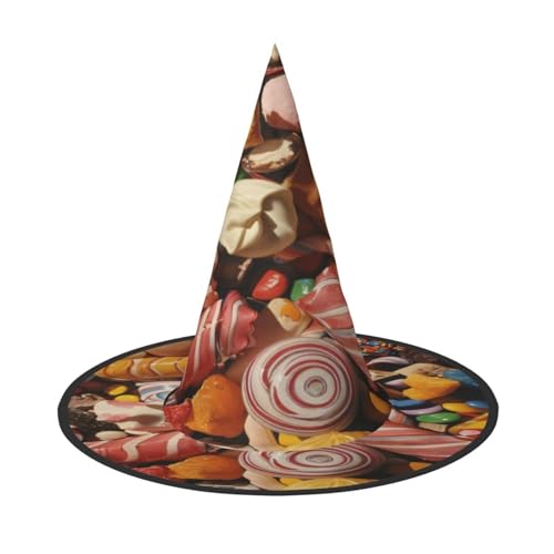 RAIZHE Spooktacular Halloween-Hexenhut, Schokolade, Milch, Süßigkeiten, 2 Stück, Premium-Kostüm-Zubehör für Partys, Karneval, Rollenspiele, Halloween RAIZHE Spooktacular Halloween-Hexenhut, Schokolade, Milch, Süßigkeiten, 2 Stück, Premium-Kostüm-Zubehör für Partys, Karneval, Rollenspiele, Halloween von RAIZHE