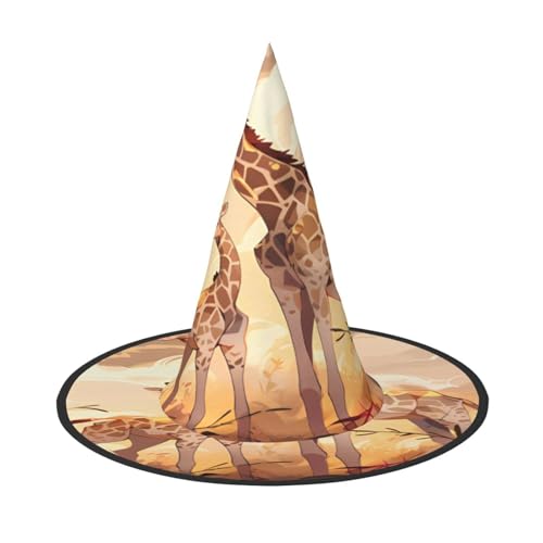 RAIZHE Spooktacular Halloween-Hexenhut mit Giraffen-Motiv, 2 Stück, Premium-Kostüm-Zubehör für Partys, Karneval, Rollenspiele, Halloween RAIZHE Spooktacular Halloween-Hexenhut mit Giraffen-Motiv, 2 Stück, Premium-Kostüm-Zubehör für Partys, Karneval, Rollenspiele, Halloween von RAIZHE