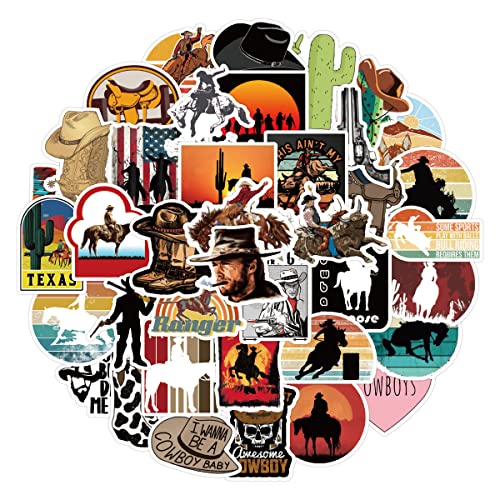 50 Western Cowboy Aufkleber - Personalisierte Aufkleber mit Cartoon, Wild West, Cowboy und Vintage Motiven - Geeignet für Laptop, Telefon, Gitarre, Skateboard, Notebook, Auto, Motorrad und mehr 50 Western Cowboy Aufkleber - Personalisierte Aufkleber mit Cartoon, Wild West, Cowboy und Vintage Motiven - Geeignet für Laptop, Telefon, Gitarre, Skateboard, Notebook, Auto, Motorrad und mehr von RAKKYO
