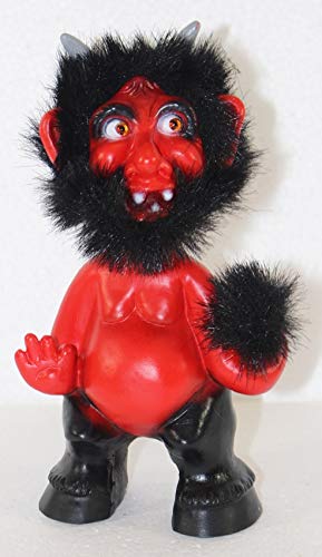 RAKSO Souvenir Wackel Figur Teufel klein Wackelfigur Deko Sammlerfigur Original mit beweglichem Kopf H 16 cm von RAKSO