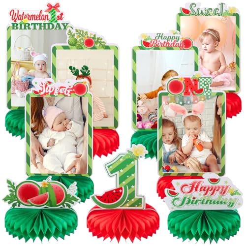 9 x Wassermelonen-Foto-Waben-Mittelaufsätze, One in a Melone, Tischdekoration für den ersten Geburtstag, Tischdekoration, Sweet One, Wassermelone, Tischdekoration für Babyparty, 1. Geburtstag 9 x Wassermelonen-Foto-Waben-Mittelaufsätze, One in a Melone, Tischdekoration für den ersten Geburtstag, Tischdekoration, Sweet One, Wassermelone, Tischdekoration für Babyparty, 1. Geburtstag von RANERVZ