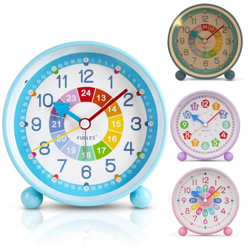 Kinderwecker Digital, Wecker Kinder Mädchen, Kinderwecker Ohne Ticken,Lernwecker Analoger Nachtlicht kinderwecker, Einschulung Geschenk für Kinder, Lichtwecker für Jungen und Mädchen Schlafzimmer Blau Kinderwecker Digital, Wecker Kinder Mädchen, Kinderwecker Ohne Ticken,Lernwecker Analoger Nachtlicht kinderwecker, Einschulung Geschenk für Kinder, Lichtwecker für Jungen und Mädchen Schlafzimmer Blau von RANJIMA