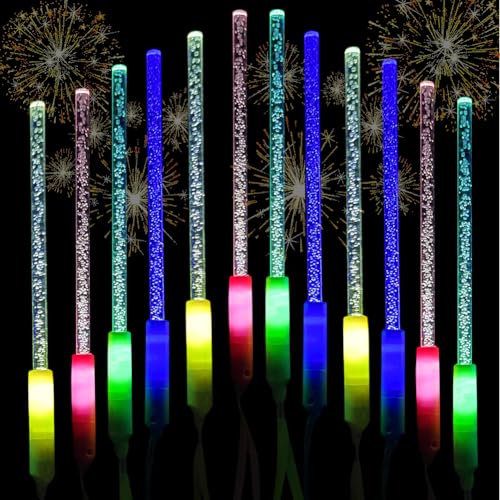 RANJIMA LED Leuchtstäbe, 12 Stück Leuchtspielzeug Partyartikel Set, Leuchtwedel Party Set Knicklichter Licht für Kinder, Led Leuchtstäbe Mitgebsel Kindergeburtstag Geschenke Weihnachten Party Konzert RANJIMA LED Leuchtstäbe, 12 Stück Leuchtspielzeug Partyartikel Set, Leuchtwedel Party Set Knicklichter Licht für Kinder, Led Leuchtstäbe Mitgebsel Kindergeburtstag Geschenke Weihnachten Party Konzert von RANJIMA