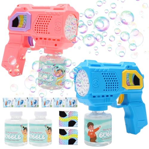RANJIMA Seifenblasenmaschine Pistole, 2 Stück Automatische Seifenblasenmaschine, Seifenblasenpistolen für Kinder, Seifenblasenpistole Gun Seifenblasenspielzeug für Outdoor Hochzeit Geburtstag Party RANJIMA Seifenblasenmaschine Pistole, 2 Stück Automatische Seifenblasenmaschine, Seifenblasenpistolen für Kinder, Seifenblasenpistole Gun Seifenblasenspielzeug für Outdoor Hochzeit Geburtstag Party von RANJIMA