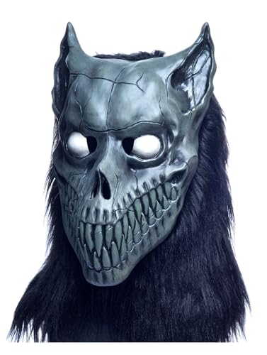 RAPGET Horror Wolf Maske für Halloween - Zombie und Werwolf mit scharfen Zähnen - Latexmaske für Erwachsene von RAPGET