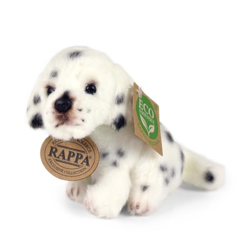 RAPPA Kleiner Hund Kuscheltier ca. 11 cm – weiches Eco-Friendly Stofftier – Perfekter Begleiter für alle Abenteuer (F Weiß) von RAPPA