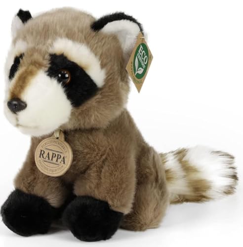 RAPPA Plüsch Waschbär sitzend 18 cm UMWELTFREUNDLICH von RAPPA