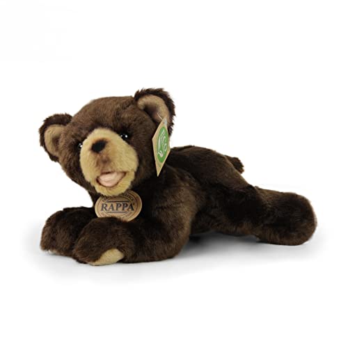 RAPPA Plüschbär Dunkelbraun liegend 24 cm UMWELTFREUNDLICH von RAPPA