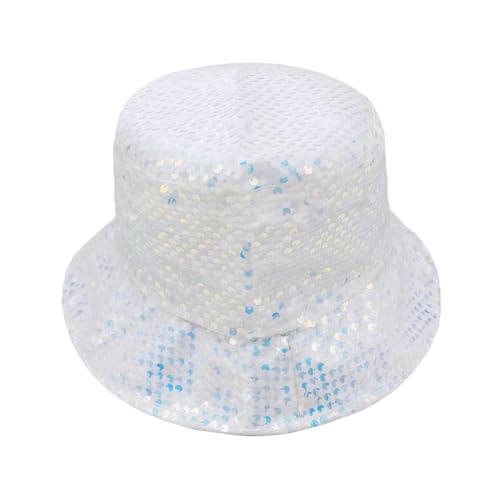 RARITYUS Glitzernder Paillettenhut für Damen und Mädchen, glitzernder Sonnenhut, Fischerhut, Rave, Party, Kostüm, Hüte, Weiss/opulenter Garten, Einheitsgröße RARITYUS Glitzernder Paillettenhut für Damen und Mädchen, glitzernder Sonnenhut, Fischerhut, Rave, Party, Kostüm, Hüte, Weiss/opulenter Garten, Einheitsgröße von RARITYUS