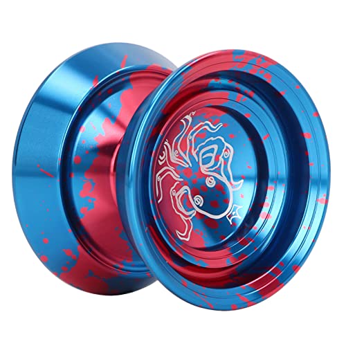Die Aluminiumlegierung entspricht nicht dem Yoyo-Ball, mit einer hervorragenden Rotation für fortgeschrittene Spieler, Aluminiumlegierung, körperliche Koordinationsübungen (Blau) von RASTKY