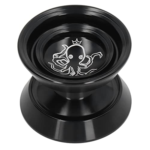 Die Aluminiumlegierung entspricht nicht dem Yoyo-Ball, mit einer hervorragenden Rotation für fortgeschrittene Spieler, Aluminiumlegierung, körperliche Koordinationsübungen (schwarz) von RASTKY