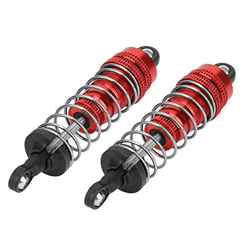Metallschock -Streben -Dämpfer Leistung für Wltoys 144001 RC -Modell, 2 Pack für RC -Auto -Enthusiasten (Rot) von RASTKY