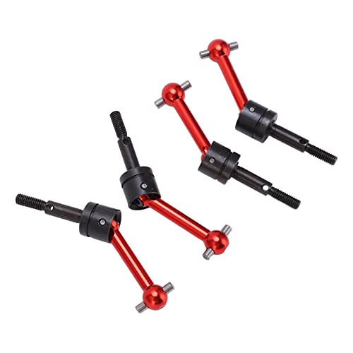 Metalluniversalantriebswelle CVD 70 Mm für TT02 RC -Auto, Verschleißfestigkeit, Packung von 4 (Rot) von RASTKY
