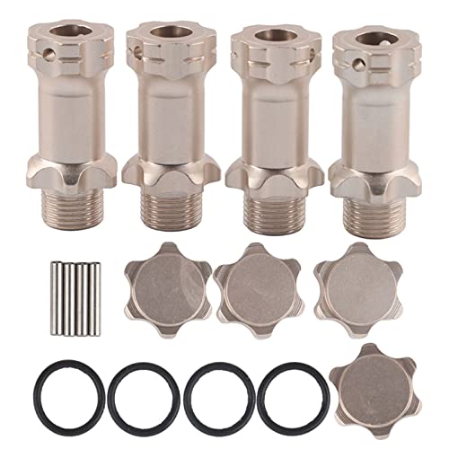 RASTKY 17 Mm Hex Hub -Erweiterungsadapter 8 RC -Modellauto 4pcs Aluminiumrad Abstandshalter Widener Verbesserung der RC Stabilität (Ti-Farbe) von RASTKY