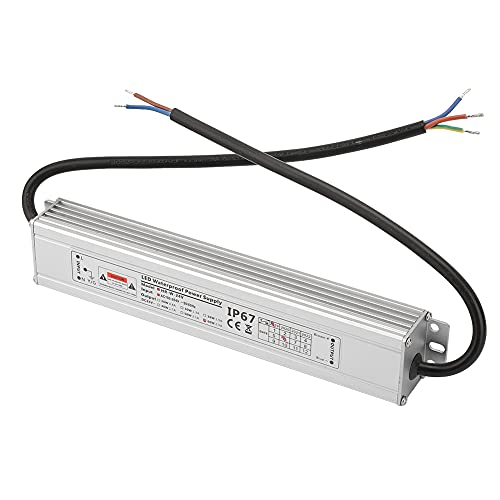 RASTKY 24 -V -LED Netzteilfahrertransformator, 60W IP67 wasserdichte Treiber Im Freien und Innenleuchten, 2,5 A Ausgang von RASTKY