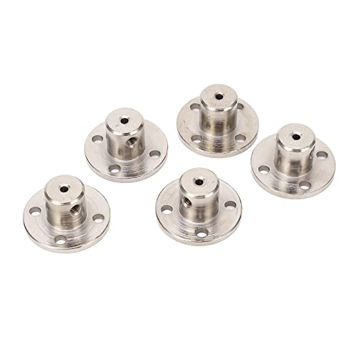 RASTKY 5pcs 2mm Flanschkupplungsstecker RC -Modellmotoren, 45 Stahlkoppler -Wellenzubehörprojekte von RASTKY