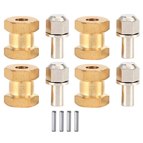 RASTKY Brass -Kombiniererzubehör -Set SCX10 90046 90047 1/10 RC Crawler Car 12 Mm 15 Mm 17mm Optionen RC Auto Upgrade Teile (15 mm) von RASTKY