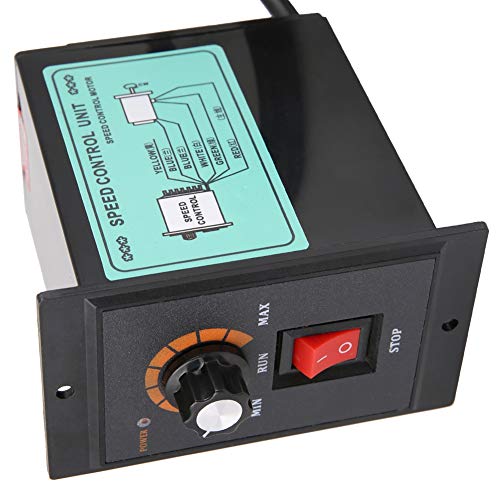 RASTKY Elektromotor Speed Controller AC 220 V 50/60 Hz Einphasen-Wechselstrom-Motordrehzahlregler mit Geschwindigkeitsregelung-US-52-rot 300 W/400 W/500W (300W) von RASTKY