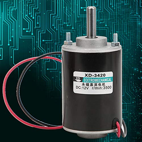 RASTKY Hochgeschwindige Hochgeschwindigkeits -DC -Motorkugelkugeln Elektromotor für die Geschwindigkeitsanpassung, CW/CCW Steuerung für Projekte (12v3000 rev) von RASTKY