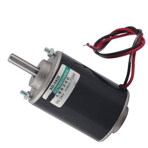 RASTKY Hochgeschwindige Hochgeschwindigkeits -DC -Motorkugelkugeln Elektromotor für die Geschwindigkeitsanpassung, CW/CCW Steuerung für Projekte (24v6000 rev) von RASTKY
